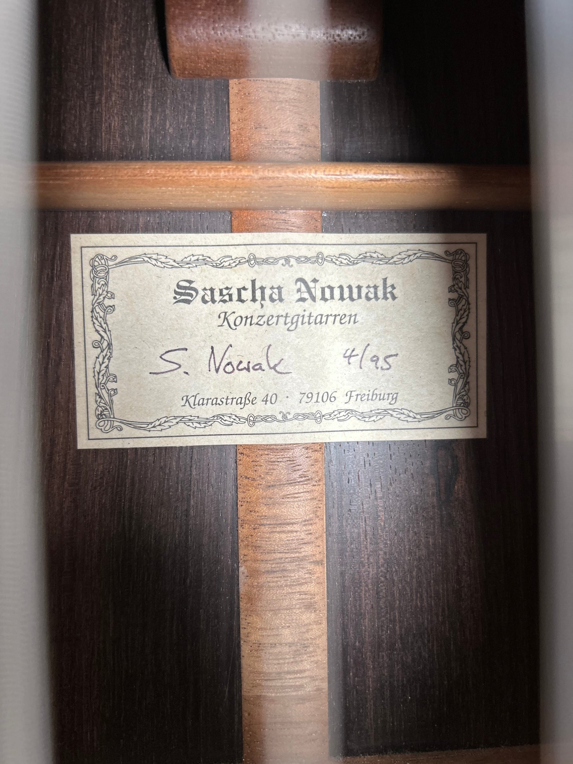 Sascha Nowak 1995 - Etikett