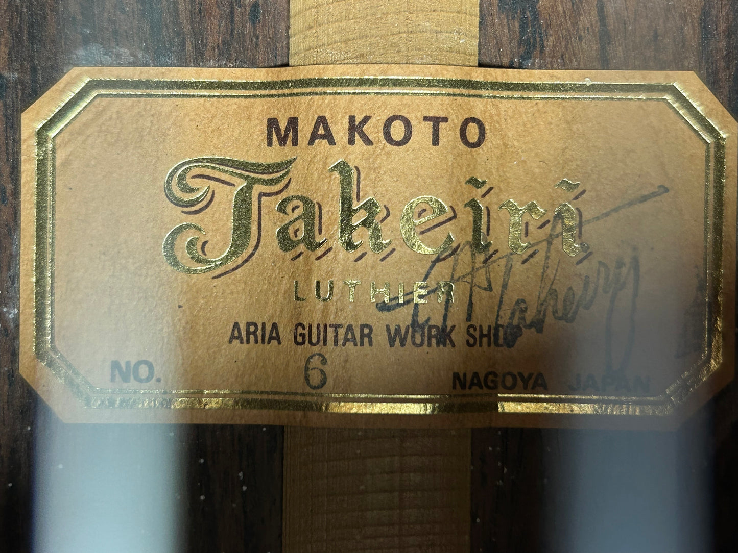 M.Takeiri Massive Zederndecke Kohno Bracing Japan Gitarre