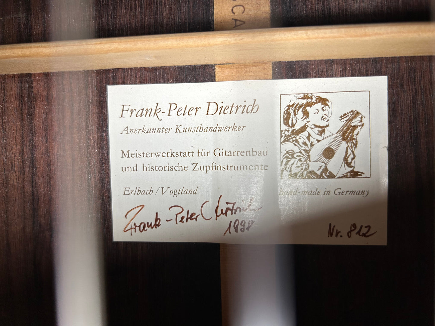 Frank Peter Dietrich !Video! Meistergitarre Markneukirchen