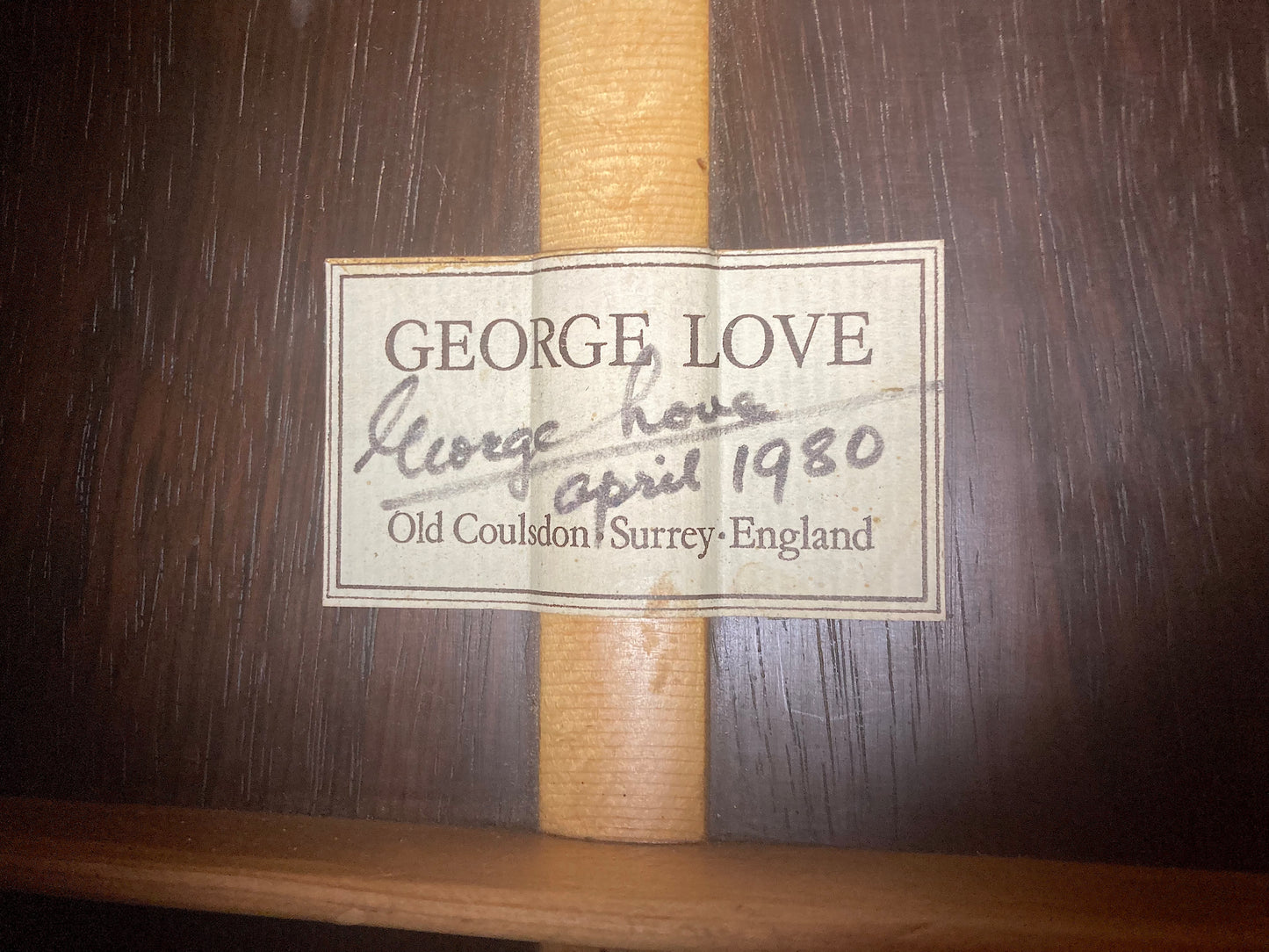 George Love Konzertgitarre Video Zeder Rio-Palisander CITES