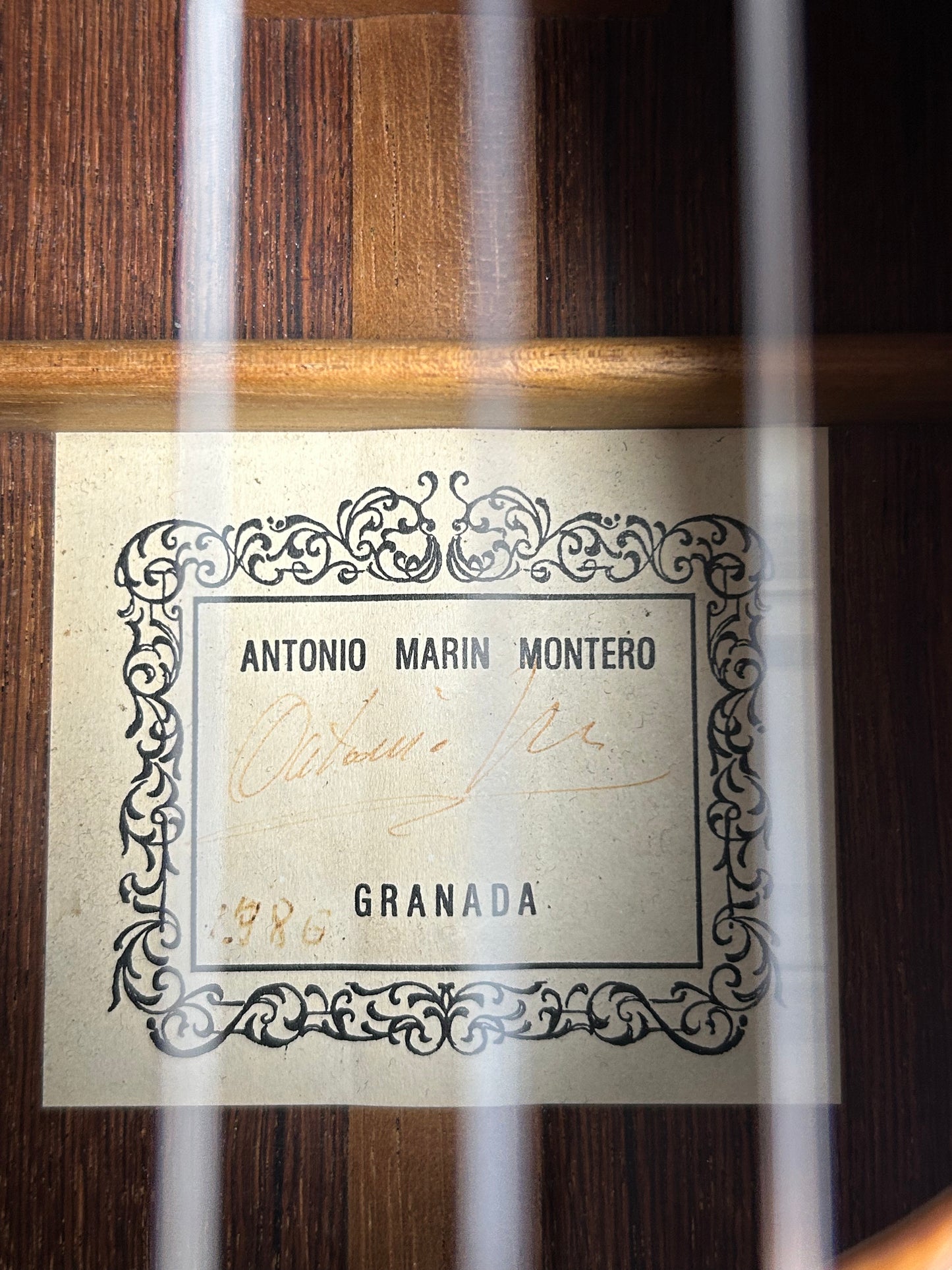 3 Antonio Marin Montero 1986 Etikett Label