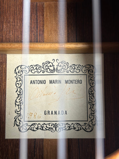 3 Antonio Marin Montero 1986 Etikett Label