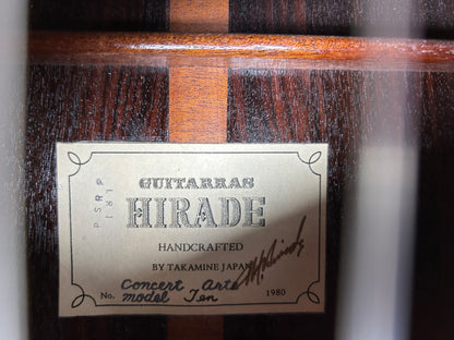 Hirade Concert Arte 10 1980 !Video! Meistergitarre Gitarre