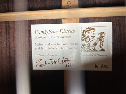 Frank Peter Dietrich !Video! Meistergitarre Markneukirchen