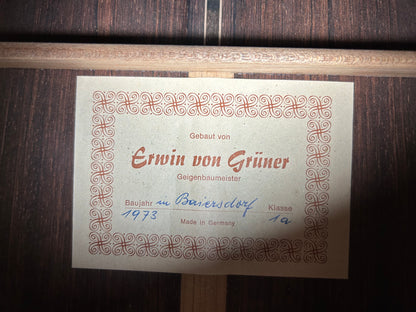 Erwin von Grüner 1a Video Rio-Palisander 665 mm Gitarre
