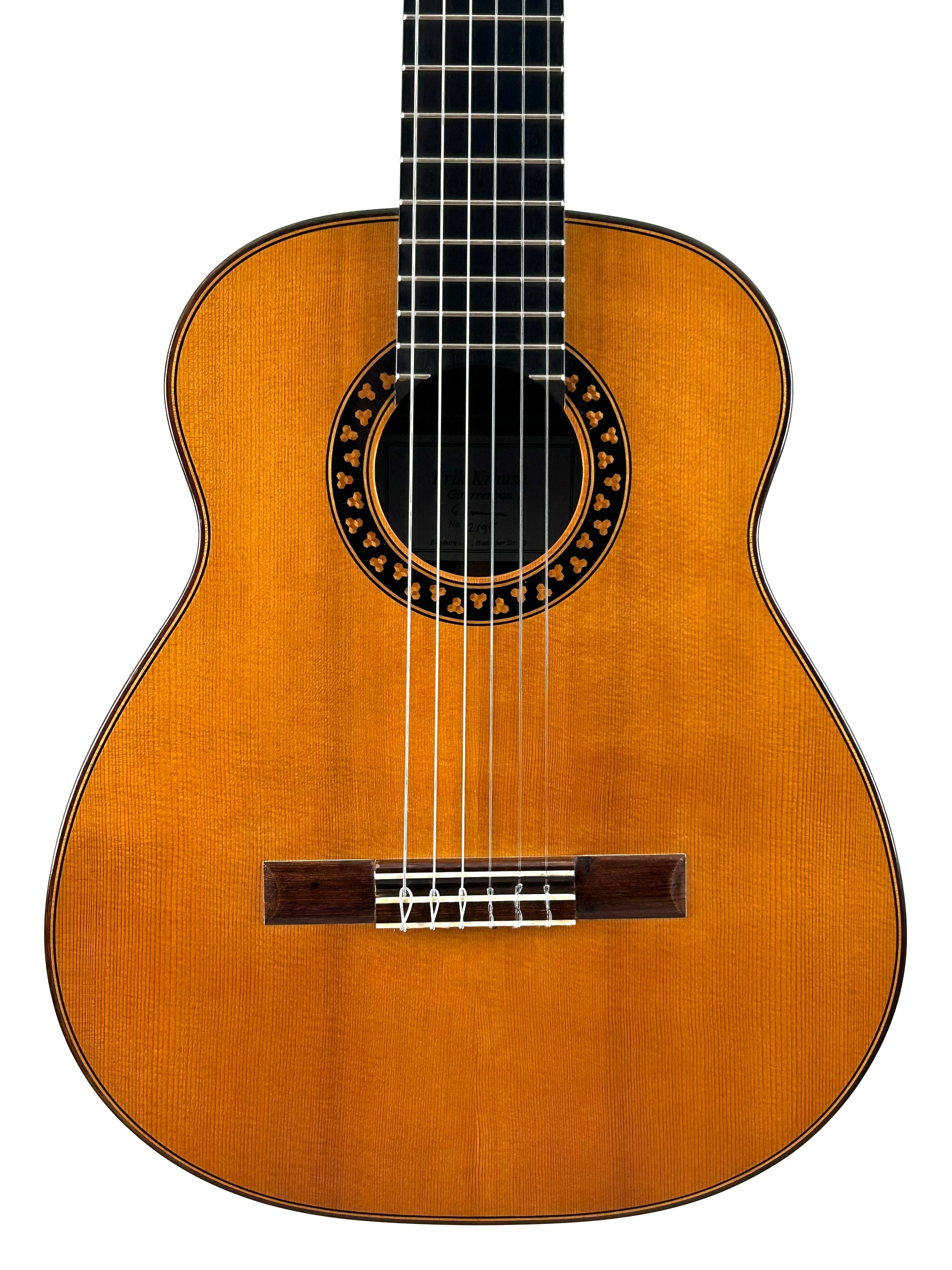 Erik Krause 1995 Langhals-Gitarre Decke Fichte