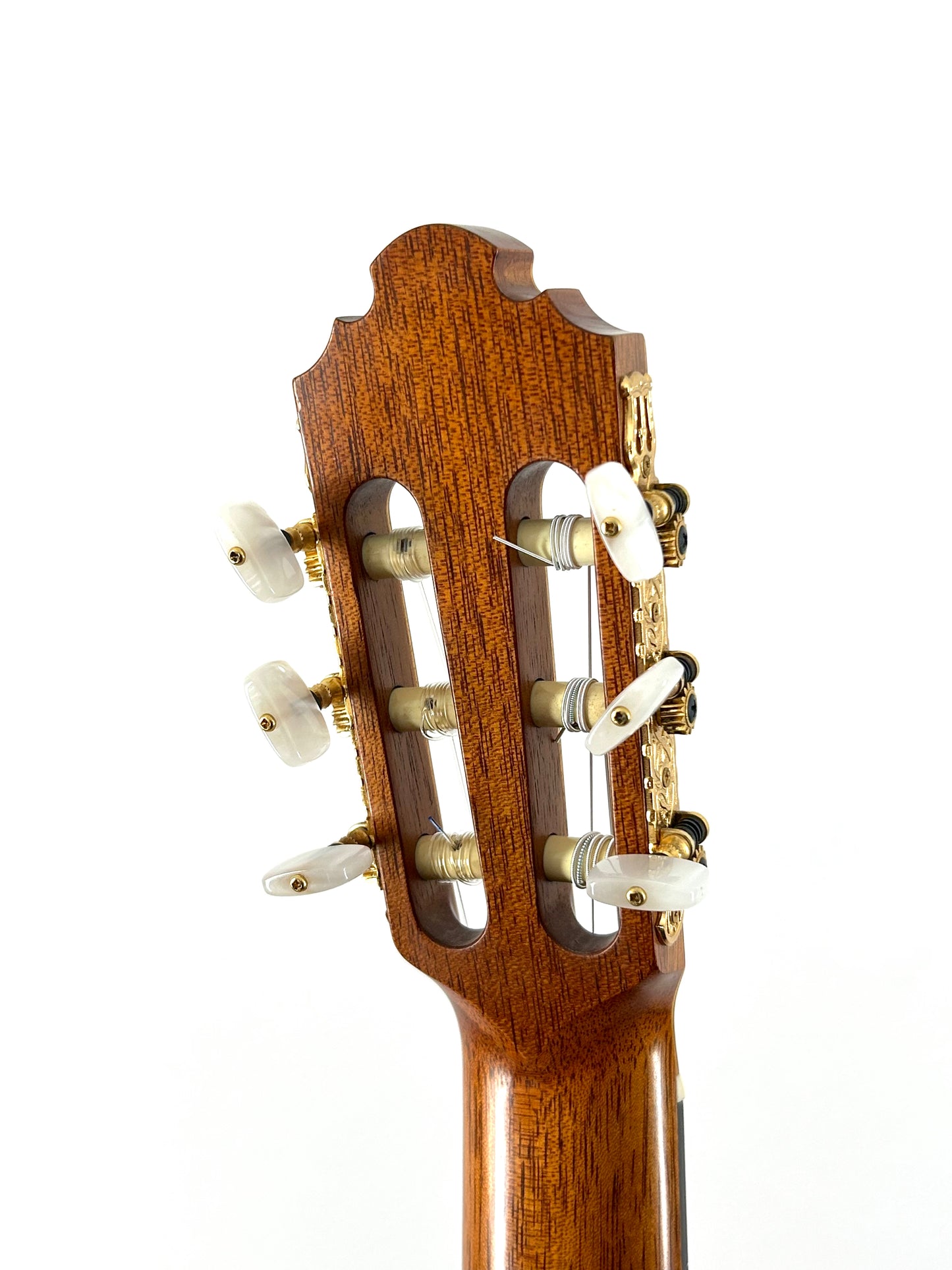 Erik Krause 1995 Langhals-Gitarre Kopf Rückseite