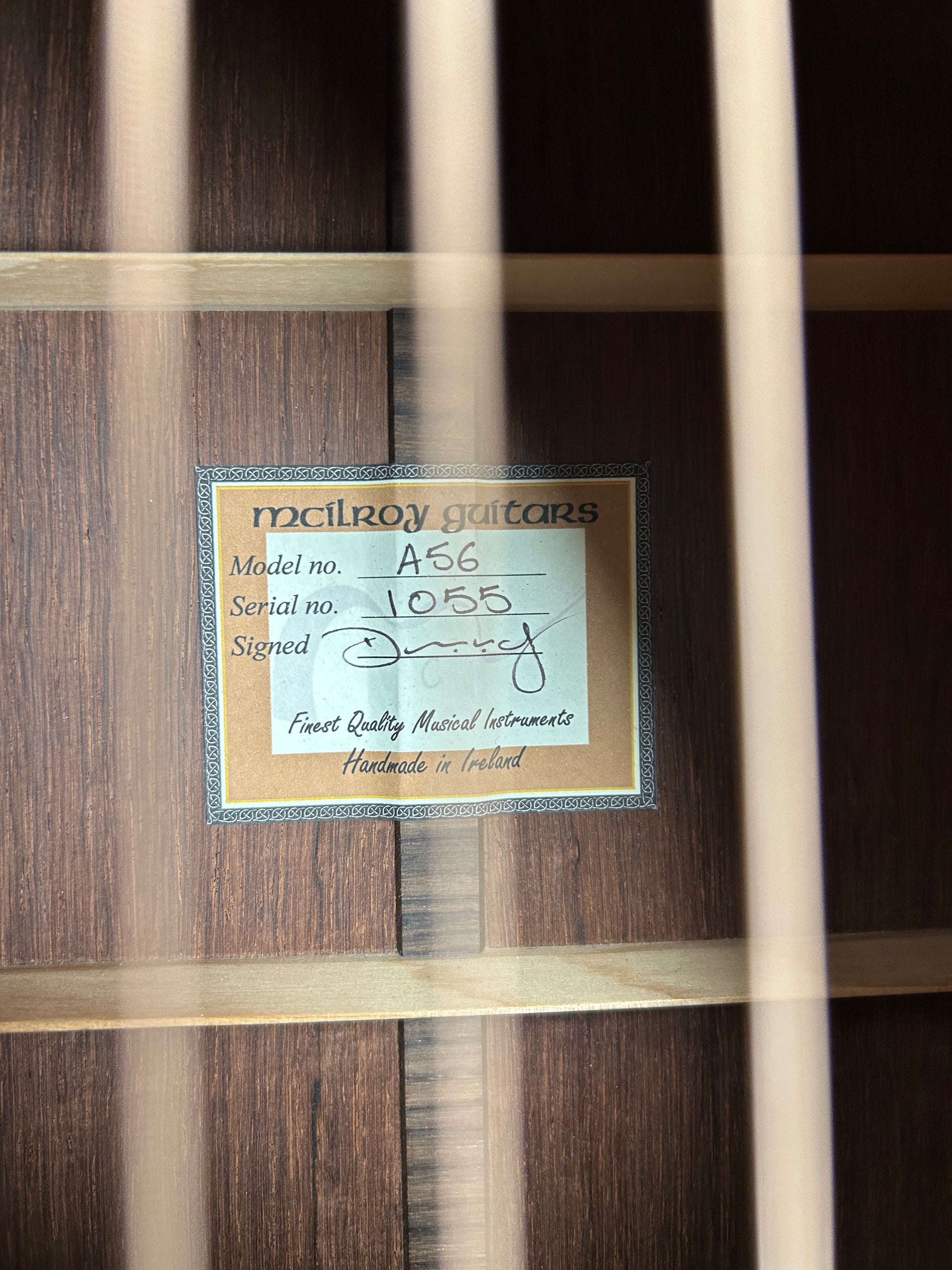 McIlroy A56 Label