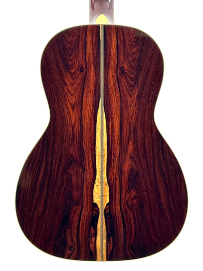 Cocobolo-Gitarrenboden der Santa Cruz OO~Skye mit dekorativem Mittelstreifen